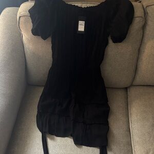 City Chic Black One Shoulder Dress